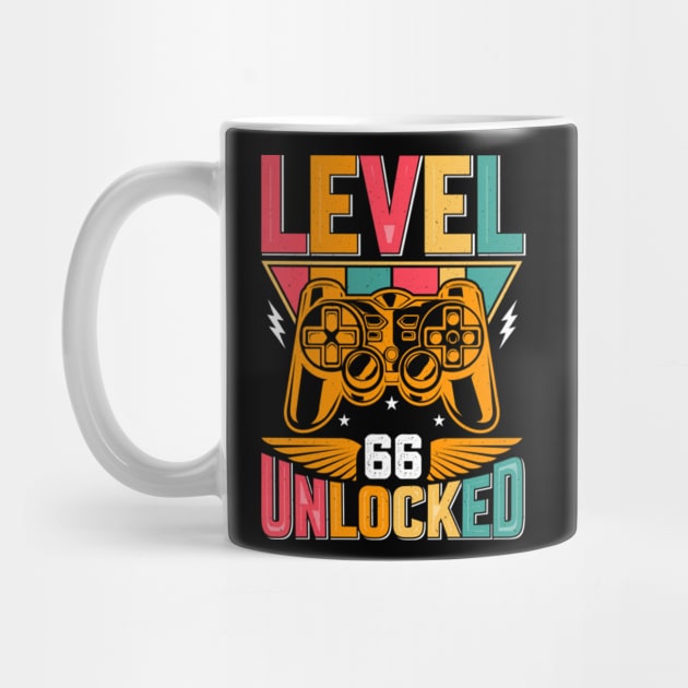 Level 66 Unlocked Awesome Since 1957 Funny Gamer Birthday by susanlguinn